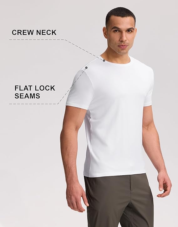 Premium 100% Cotton  White Crew Neck T-Shirt – Everyday Comfort &amp; Style,Unisex