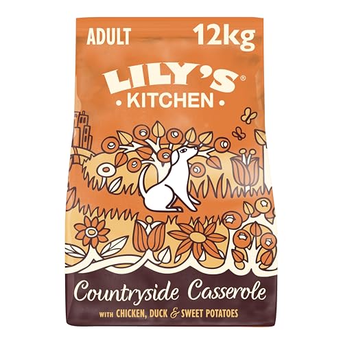LILY'S KITCHEN Countryside Casserole with Chicken, Duck & Sweet Potatoes Adult Dry Dog Food - 12KG