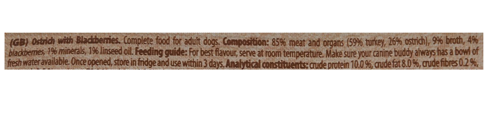 Carnilove Ostrich with Blackberries for Adult Dogs Wet Food Pouches 12x300gm