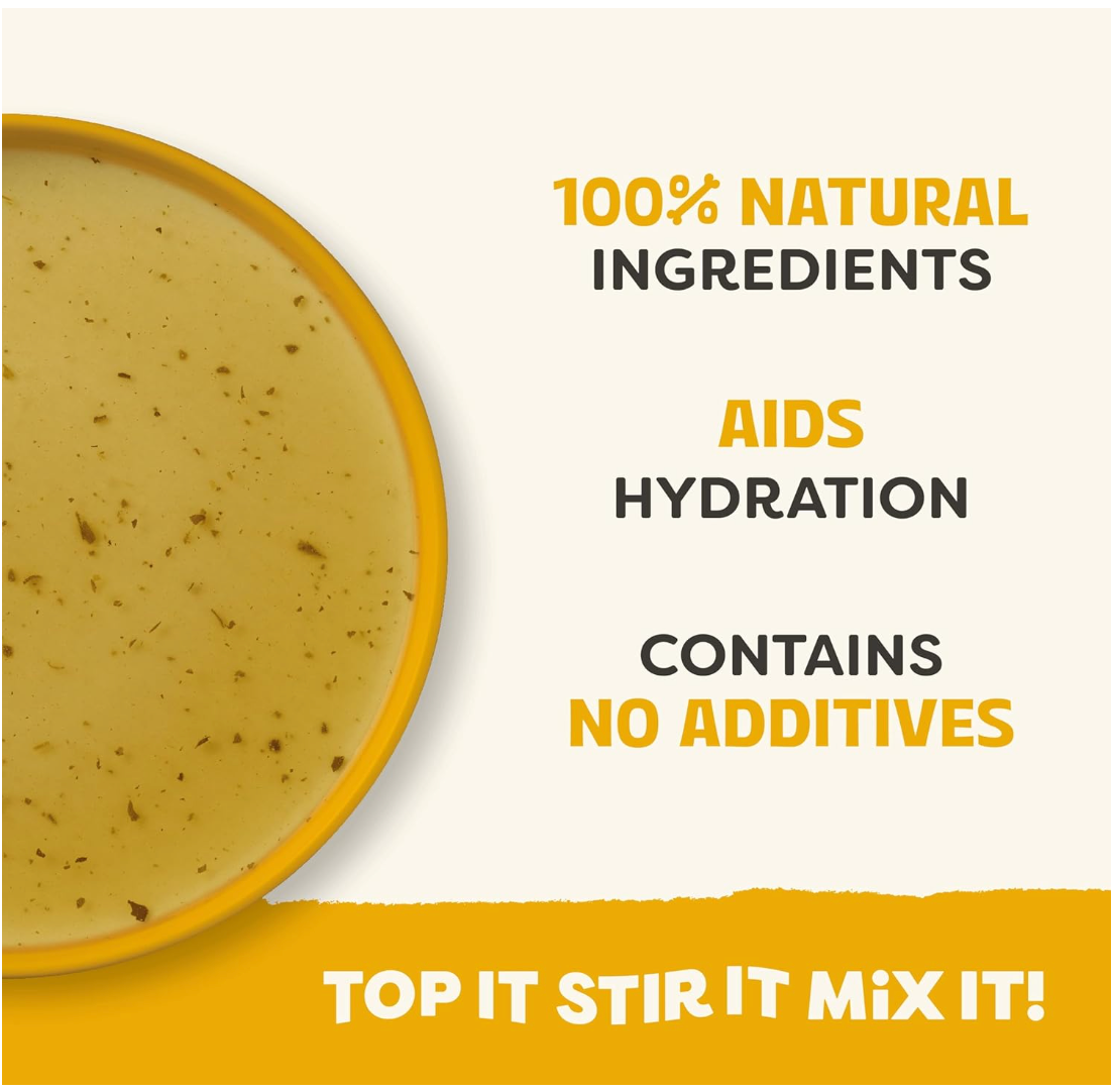 Applaws Taste Toppers Chicken Bone Broth with Turmeric & Parsley Wet Dog Food Pouch 200g