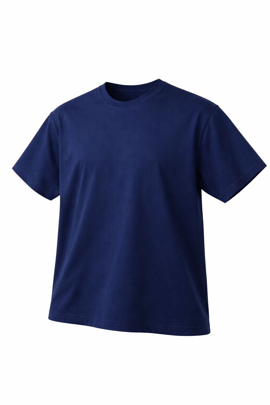 Premium 100% Cotton Navy Blue  Crew Neck T-Shirt – Everyday Comfort &amp; Style,Unisex