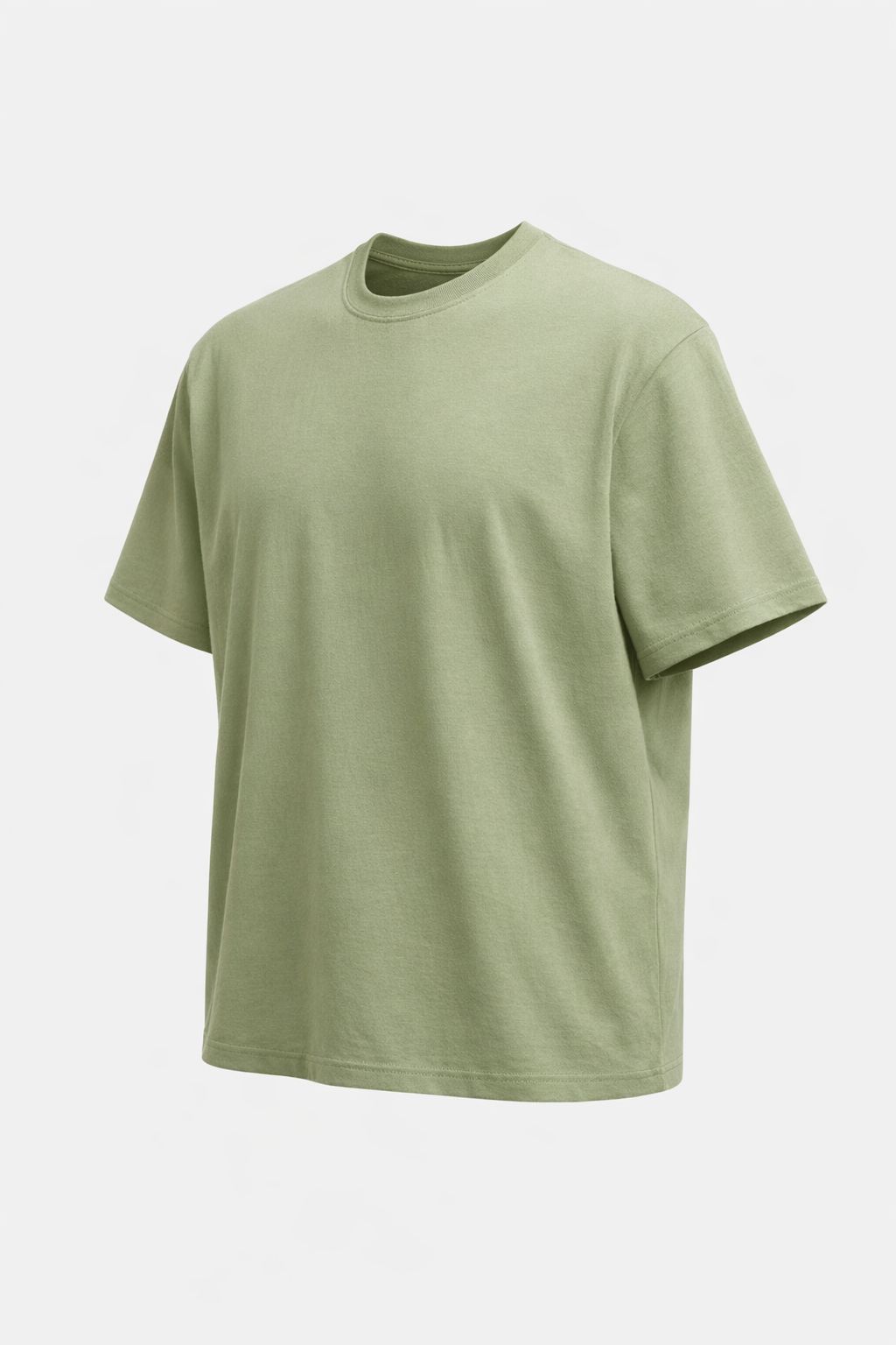 Premium 100% Cotton Light Green  Crew Neck T-Shirt – Everyday Comfort &amp; Styleduct, Unisex