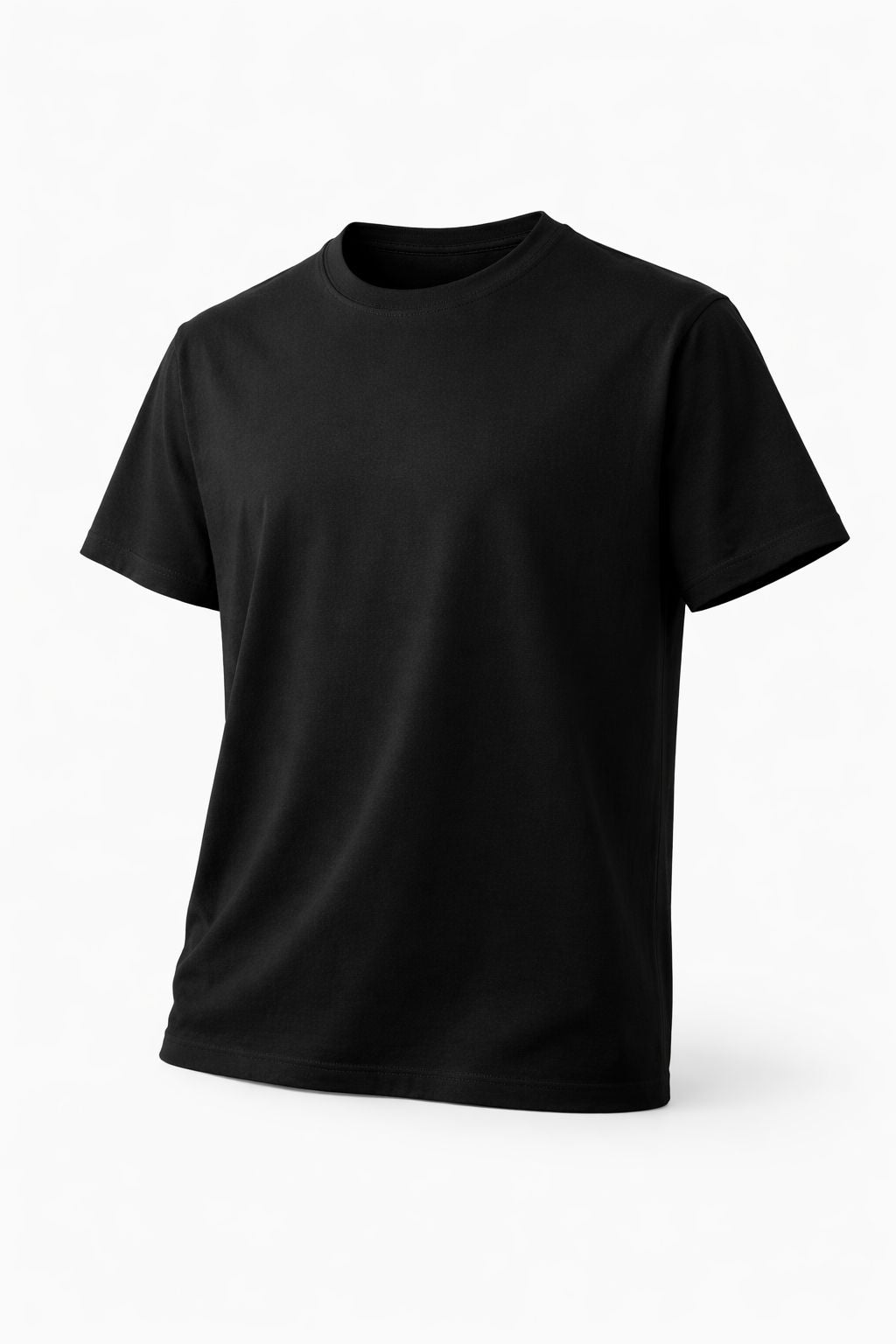 Premium 100% Cotton  Black  Crew Neck T-Shirt – Everyday Comfort &amp; Style,Unisex